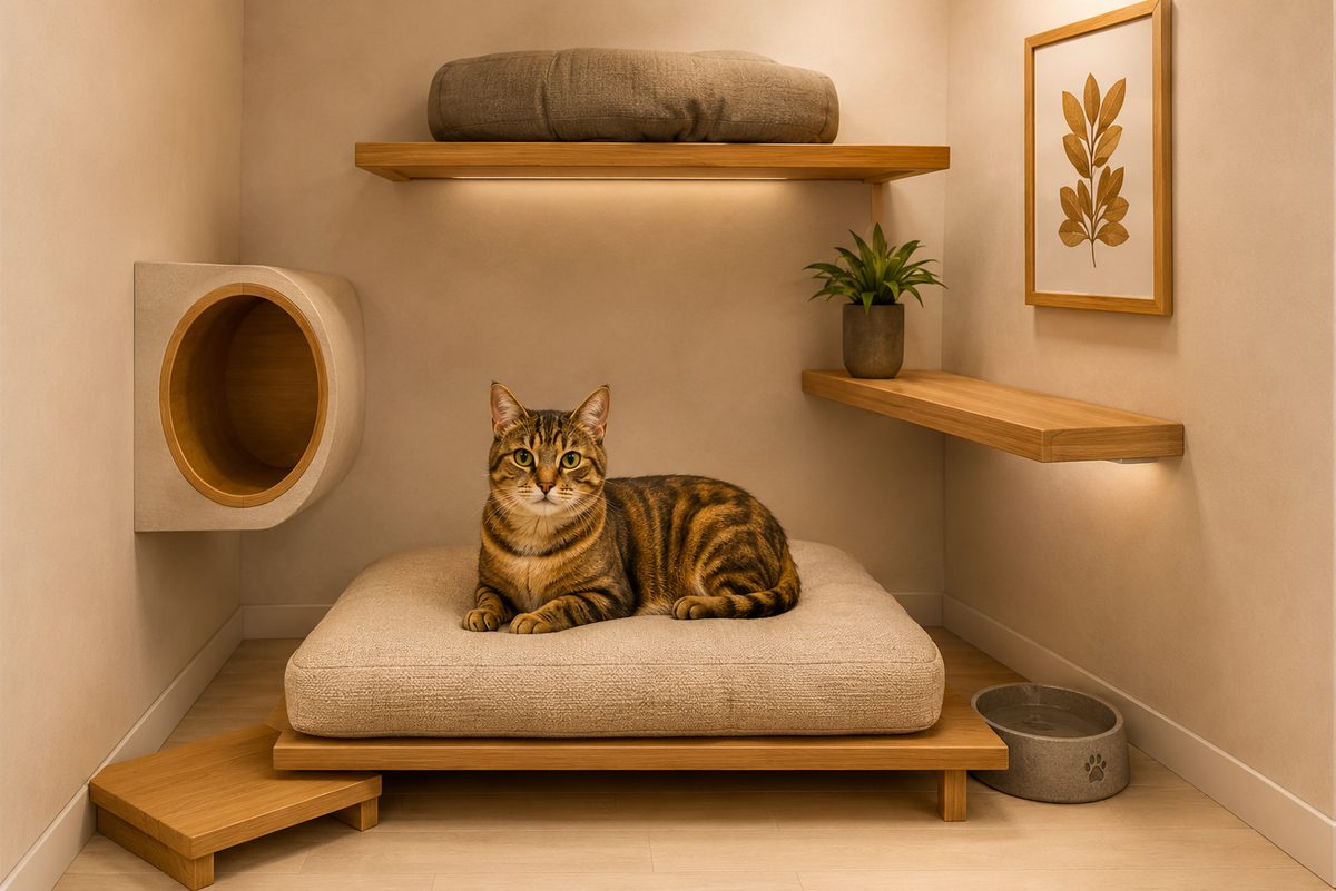 Standard suite with a cozy bed